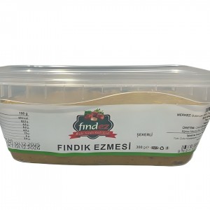 300 GR ŞEKERLİ FINDIK EZMESİ  PLASTIK AMBALAJ