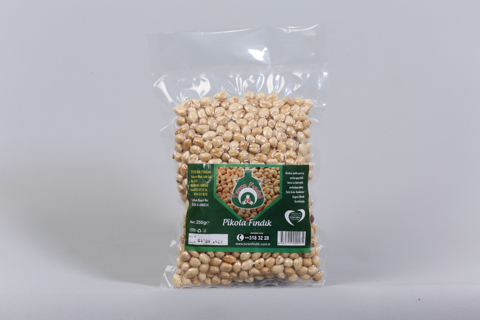 250 GR PİKOLA FINDIK VAKUM AMBALAJ