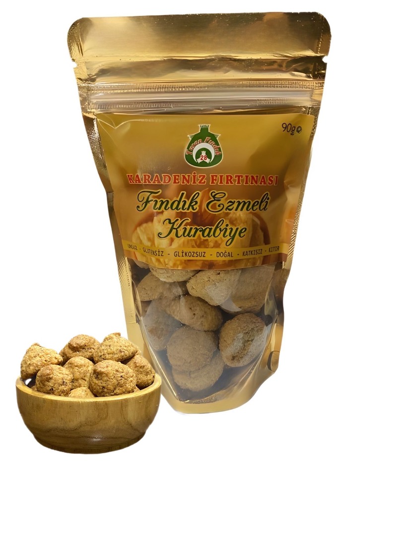 90 GR FINDIK EZMELİ GLUTENSİZ KURABİYE